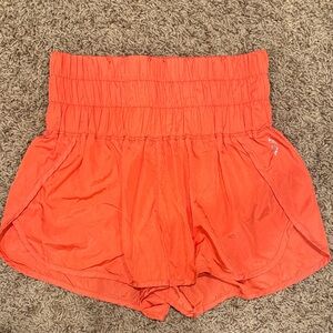 Free People Orange Shorts